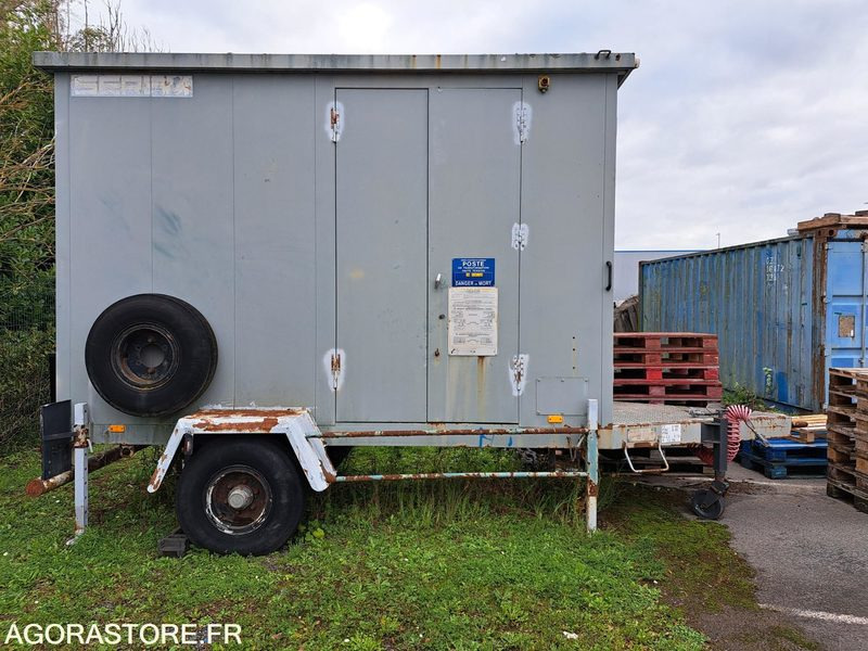 REMORQUE EQUIPEE TRANSFORMATEUR - Equipamento de construção, Reboque: foto 1 REMORQUE EQUIPEE TRANSFORMATEUR - Equipamento de construção, Reboque: foto 1