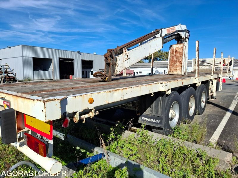 Semi remorque 3 essieux FRUEHAUF T34CGN + grue - 1993 - Non Roulante - Semireboque: foto 4 Semi remorque 3 essieux FRUEHAUF T34CGN + grue - 1993 - Non Roulante - Semireboque: foto 4