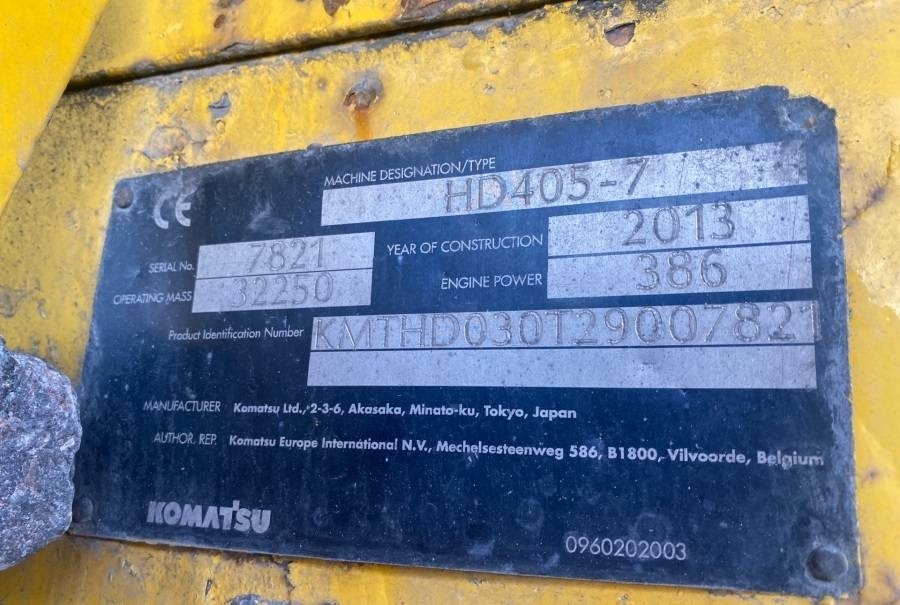 Komatsu HD405-7 - Caminhão fora de estrada: foto 3 Komatsu HD405-7 - Caminhão fora de estrada: foto 3