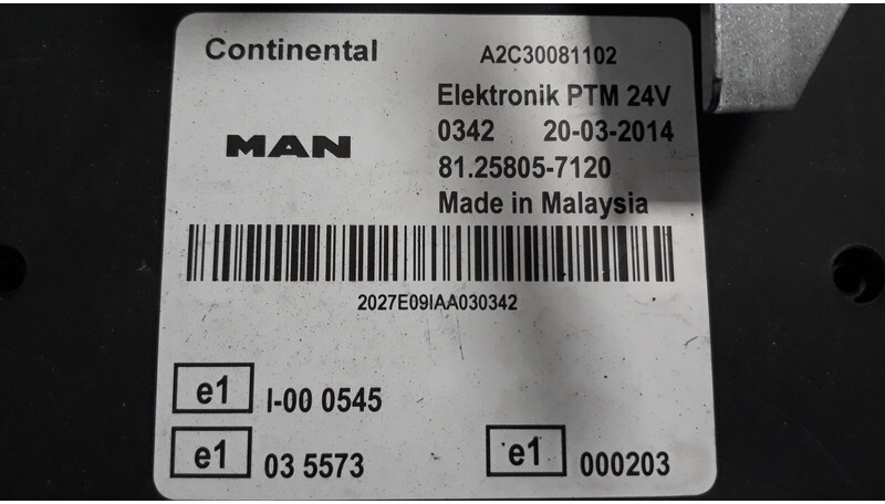 MAN TGX - Centralina electrónica de Caminhão: foto 4 MAN TGX - Centralina electrónica de Caminhão: foto 4