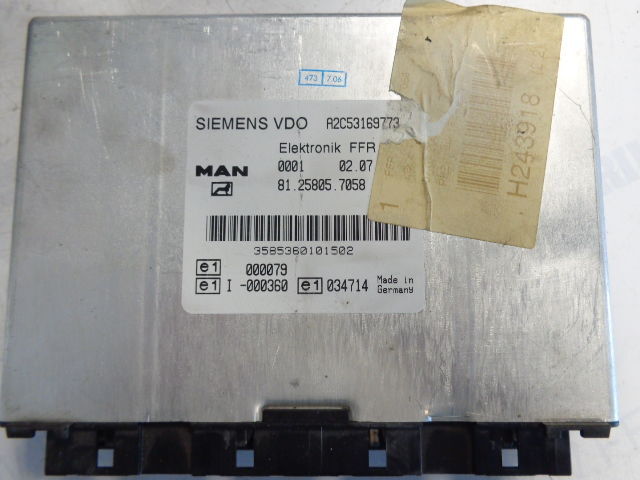 MAN elektronik FFR control unit (WORLDWIDE DELIVERY) - Centralina electrónica de Caminhão: foto 1 MAN elektronik FFR control unit (WORLDWIDE DELIVERY) - Centralina electrónica de Caminhão: foto 1