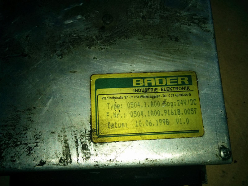 Bosch Bader 0504.1.A00 EST-32 - Centralina electrónica: foto 5 Bosch Bader 0504.1.A00 EST-32 - Centralina electrónica: foto 5