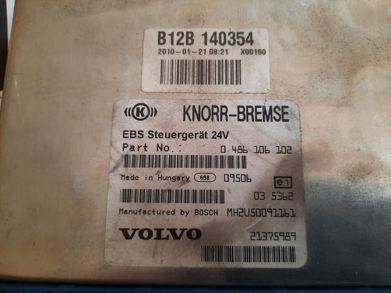 Volvo KNOR-BREMSE EBS 0486106063, 0486106028.\\\\ 0486106050 .\\ 063\\ - Centralina electrónica: foto 2 Volvo KNOR-BREMSE EBS 0486106063, 0486106028.\\\\ 0486106050 .\\ 063\\ - Centralina electrónica: foto 2