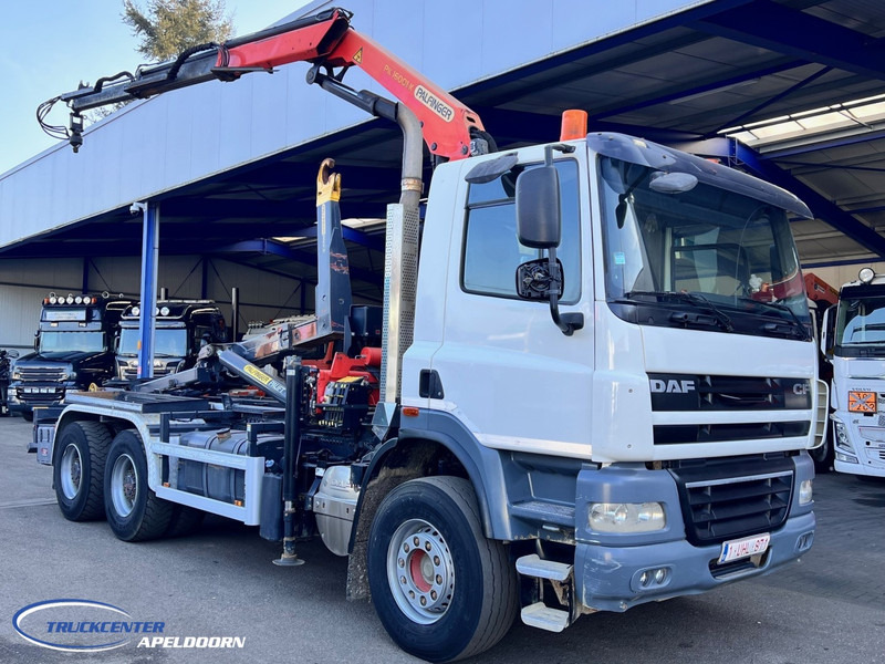 DAF CF 85.410 6x4 Bladgeveerd, Palfinger PK16001, Palift - Caminhão polibenne, Caminhão grua: foto 1 DAF CF 85.410 6x4 Bladgeveerd, Palfinger PK16001, Palift - Caminhão polibenne, Caminhão grua: foto 1