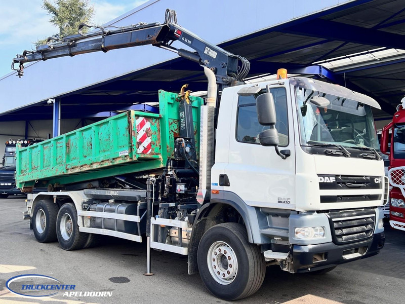 DAF CF 85.410 ATE, Hiab 166-3, 6x4 Big axle, Steel spring - Caminhão polibenne, Caminhão grua: foto 1 DAF CF 85.410 ATE, Hiab 166-3, 6x4 Big axle, Steel spring - Caminhão polibenne, Caminhão grua: foto 1
