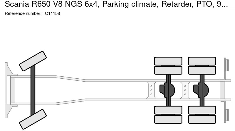 Caminhão chassi Scania R650 V8 NGS 6x4, Standclima, Retarder, PTO, 9000 Vooras: foto 12 Caminhão chassi Scania R650 V8 NGS 6x4, Standclima, Retarder, PTO, 9000 Vooras: foto 12