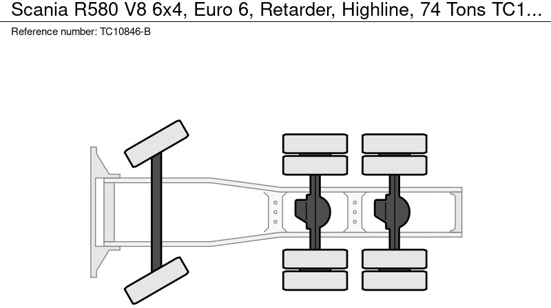 Locação de Scania R580 V8 6x4, Euro 6, Retarder, Highline, 74 Tons Scania R580 V8 6x4, Euro 6, Retarder, Highline, 74 Tons: foto 11