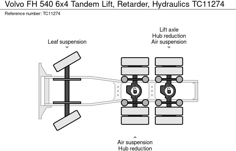 Volvo FH 540 6x4 Tandemlift, Retarder, Hydrauliek - Tractor: foto 2 Volvo FH 540 6x4 Tandemlift, Retarder, Hydrauliek - Tractor: foto 2