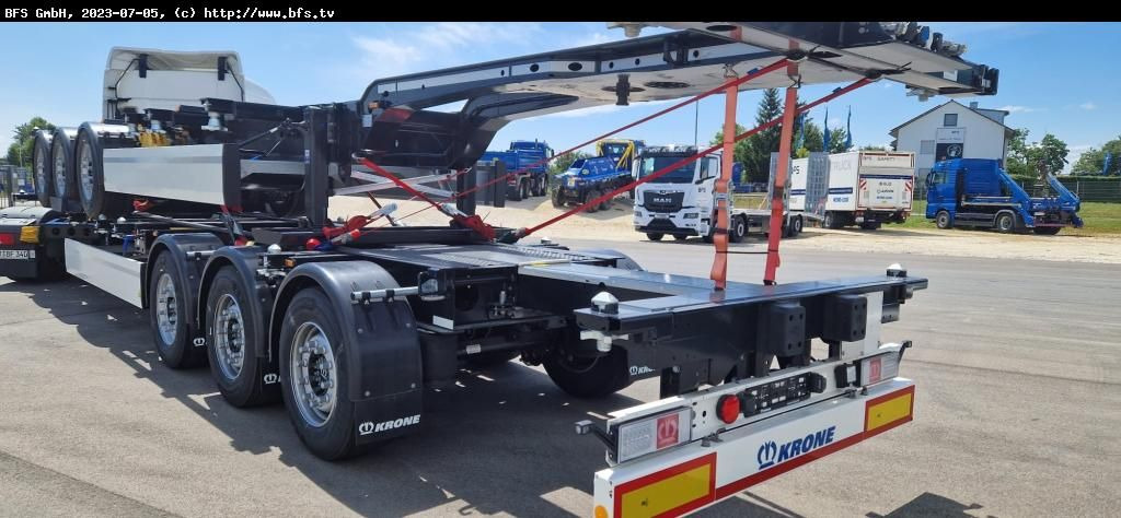 Krone Container Chassi SDC 27 eLTU5-2 Krone Container Chassi SDC 27 eLTU5-2 - Semireboque transportador de contêineres/ Caixa móvel: foto 1 Krone Container Chassi SDC 27 eLTU5-2 Krone Container Chassi SDC 27 eLTU5-2 - Semireboque transportador de contêineres/ Caixa móvel: foto 1