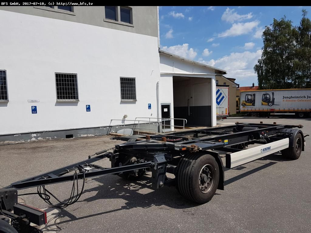 Krone Lafette AZ 18E BDF Lafette - Reboque transportador de contêineres/ Caixa móvel: foto 1 Krone Lafette AZ 18E BDF Lafette - Reboque transportador de contêineres/ Caixa móvel: foto 1
