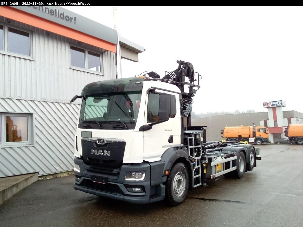 MAN TGS (TG3) 26.510 6x2-4 BL Recyclingkran - Caminhão polibenne: foto 1 MAN TGS (TG3) 26.510 6x2-4 BL Recyclingkran - Caminhão polibenne: foto 1