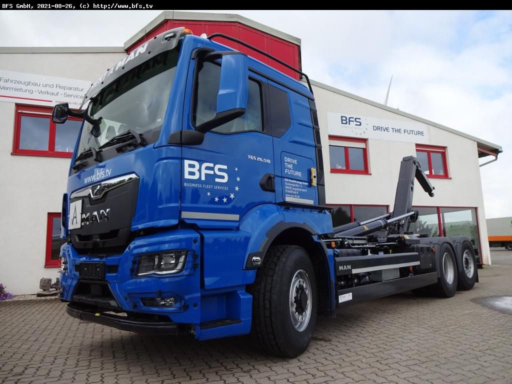 MAN TGS (TG3) 26.510 6x4H-4 BL CH Meiller, Hydrodriv - Caminhão polibenne: foto 1 MAN TGS (TG3) 26.510 6x4H-4 BL CH Meiller, Hydrodriv - Caminhão polibenne: foto 1