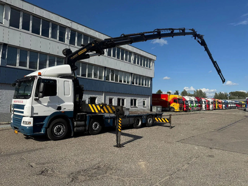 DAF CF 85.410 8X2 EURO 5 PALFINGER PK60002 + FLY JIB + REMOTE + TWISTLOCKS - Caminhão grua: foto 1 DAF CF 85.410 8X2 EURO 5 PALFINGER PK60002 + FLY JIB + REMOTE + TWISTLOCKS - Caminhão grua: foto 1