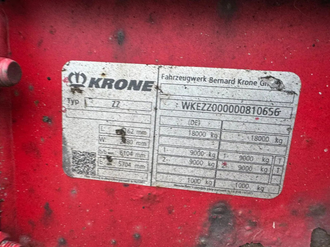 Locação de  Krone ZZ 2X SAF AXLE UITSCHUIFBARE AANSLUITING Krone ZZ 2X SAF AXLE UITSCHUIFBARE AANSLUITING: foto 8