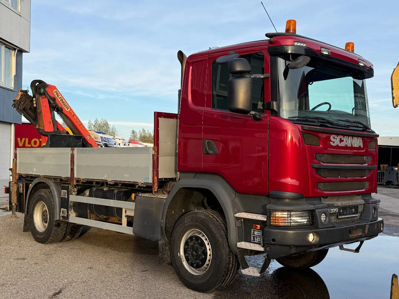 Caminhão grua Scania G370 4X4 EURO 6 + 3-SIDE TIPPER + PALFINGER PK9002 + REMOTE: foto 11