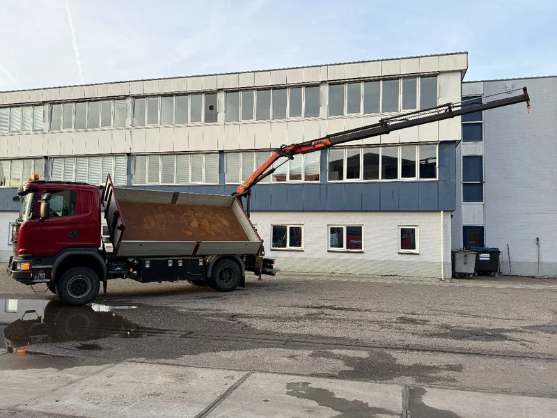 Scania G370 4X4 EURO 6 + 3-SIDE TIPPER + PALFINGER PK9002 + REMOTE - Caminhão basculante, Caminhão grua: foto 3 Scania G370 4X4 EURO 6 + 3-SIDE TIPPER + PALFINGER PK9002 + REMOTE - Caminhão basculante, Caminhão grua: foto 3