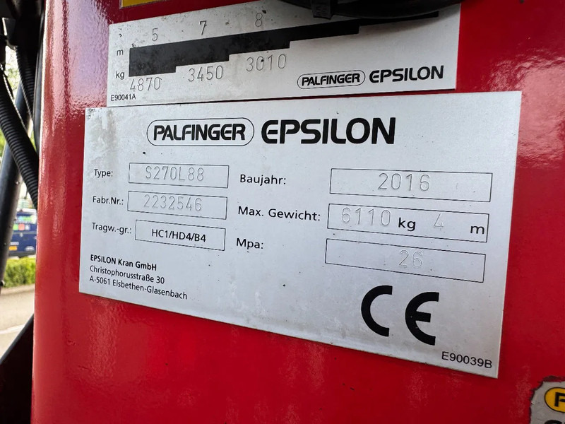 Caminhão grua Scania R580 V8 6X4 EPSILON S270L88 2 AXLE HANGER: foto 8