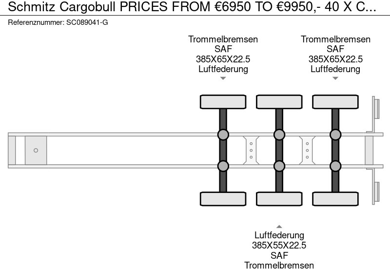 Semireboque frigorífico Schmitz Cargobull PRICES FROM €6950 TO €9950,- 40 X CARRIER 1850 MT D/E SAF AXELS: foto 16 Semireboque frigorífico Schmitz Cargobull PRICES FROM €6950 TO €9950,- 40 X CARRIER 1850 MT D/E SAF AXELS: foto 16