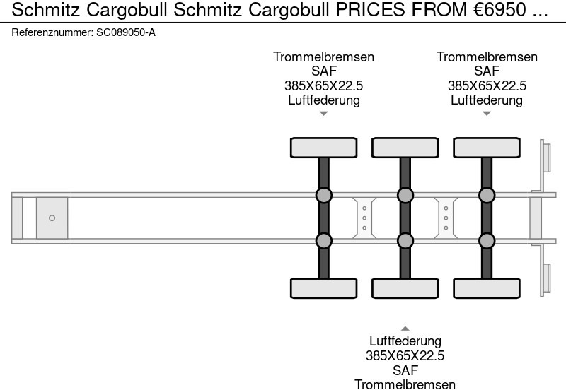 Schmitz Cargobull Schmitz Cargobull PRICES FROM €6950 TO €8950,- 40 X CARRIER 1850 MT D/E SAF AXELS - Semireboque frigorífico: foto 4 Schmitz Cargobull Schmitz Cargobull PRICES FROM €6950 TO €8950,- 40 X CARRIER 1850 MT D/E SAF AXELS - Semireboque frigorífico: foto 4