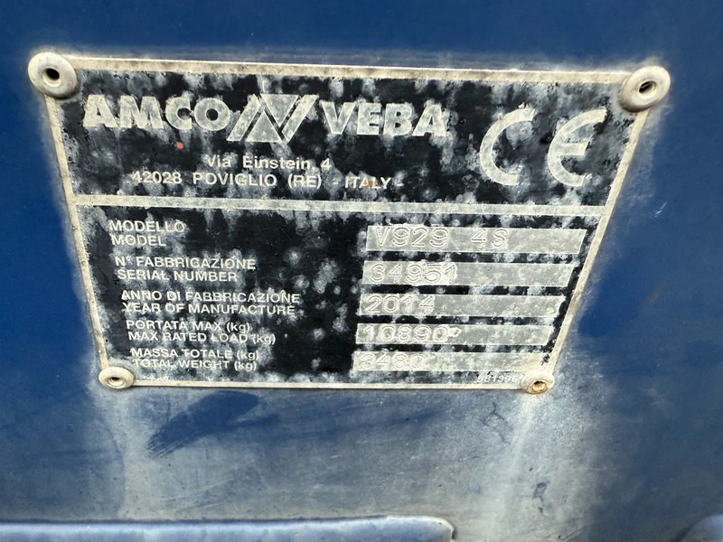 Semi-reboque plataforma/ Caixa aberta TURBO'S HOET 3 AXLE + AMCO-VEBA V929 6S CRANE + REMOTE: foto 12 Semi-reboque plataforma/ Caixa aberta TURBO'S HOET 3 AXLE + AMCO-VEBA V929 6S CRANE + REMOTE: foto 12