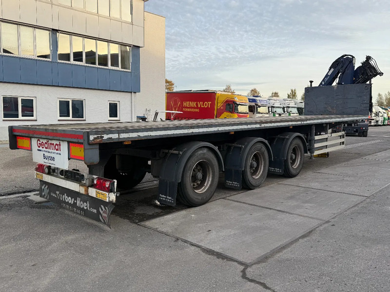 TURBO'S HOET 3 AXLE + AMCO-VEBA V929 6S CRANE + REMOTE - Semi-reboque plataforma/ Caixa aberta: foto 3 TURBO'S HOET 3 AXLE + AMCO-VEBA V929 6S CRANE + REMOTE - Semi-reboque plataforma/ Caixa aberta: foto 3
