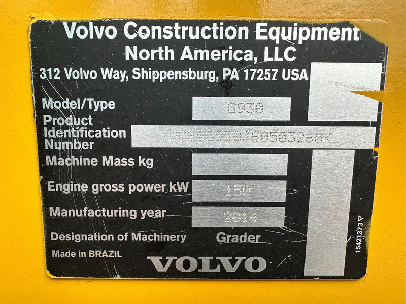 Motoniveladora Volvo G 930: foto 13