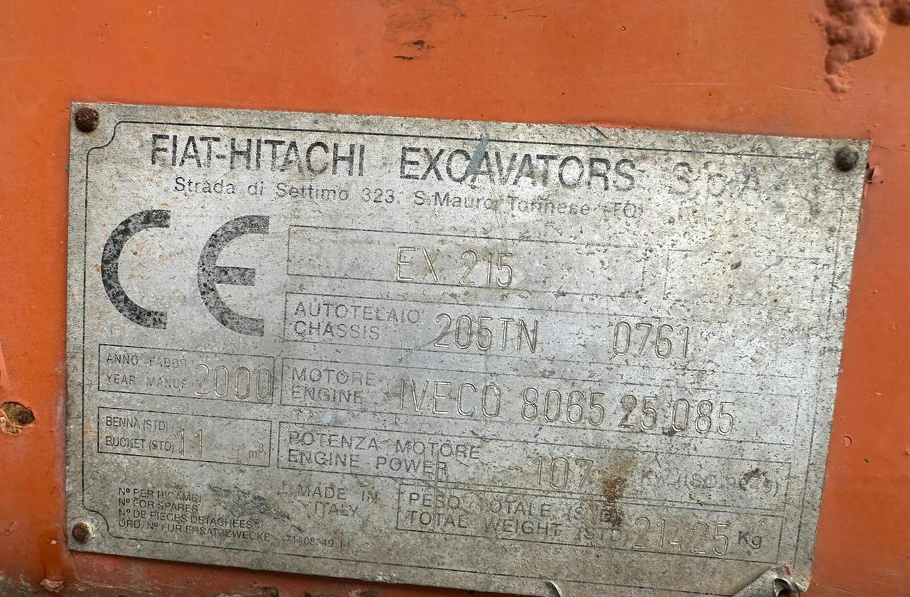 Escavadora de rastos Escavatore cingolato Fiat-Hitachi ex 215: foto 12