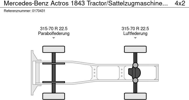 Tractor Mercedes-Benz Actros 1843 Tractor/Sattelzugmaschine/Trækker: foto 13