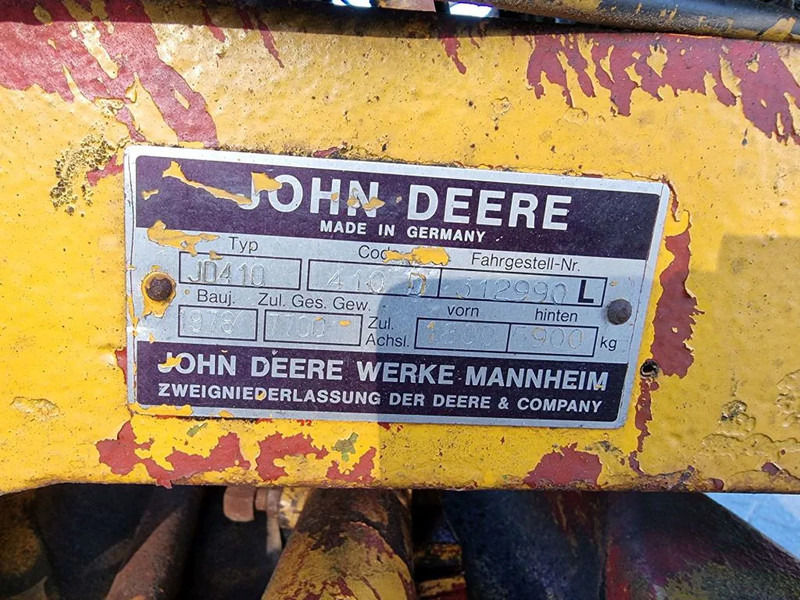 Trator John Deere JD410: foto 18