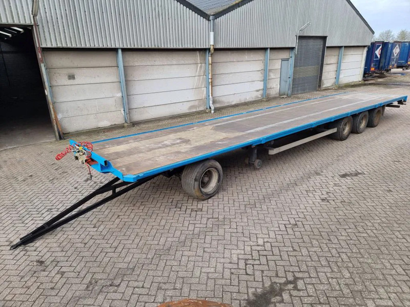 Van Hool 13.60 M LONG - 1 M HIGH - SUPER SINGLE TIRES - DRUM BRAKES - Reboque plataforma/ Caixa aberta: foto 1 Van Hool 13.60 M LONG - 1 M HIGH - SUPER SINGLE TIRES - DRUM BRAKES - Reboque plataforma/ Caixa aberta: foto 1