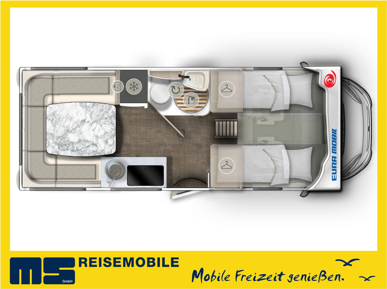 Eura Mobil ACTIVA ONE 650 HS /-2025-/ HECKSITZ&EINZELBETTEN - Autocaravana capucine: foto 2 Eura Mobil ACTIVA ONE 650 HS /-2025-/ HECKSITZ&EINZELBETTEN - Autocaravana capucine: foto 2