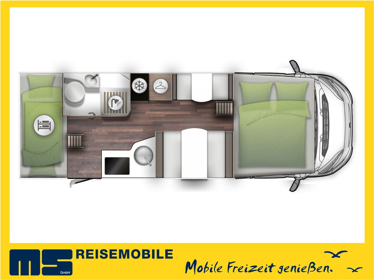 Forster A 699 VB / 140PS / ETAGENBETTEN - Autocaravana capucine: foto 2 Forster A 699 VB / 140PS / ETAGENBETTEN - Autocaravana capucine: foto 2