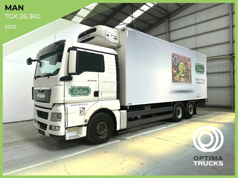 MAN TGX 26.360 steerable lift axles / hefbare stuurasen / essieux relevables directionnels - Caminhão frigorífico: foto 1 MAN TGX 26.360 steerable lift axles / hefbare stuurasen / essieux relevables directionnels - Caminhão frigorífico: foto 1