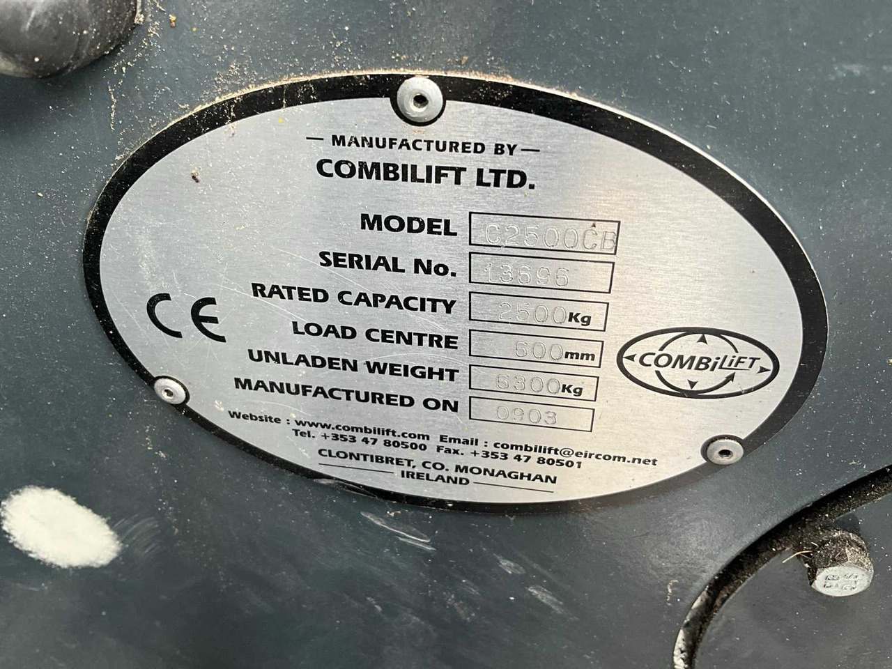 Empilhadeira 2003 COMBILIFT C2500CB FORKLIFT 4-WAY: foto 14