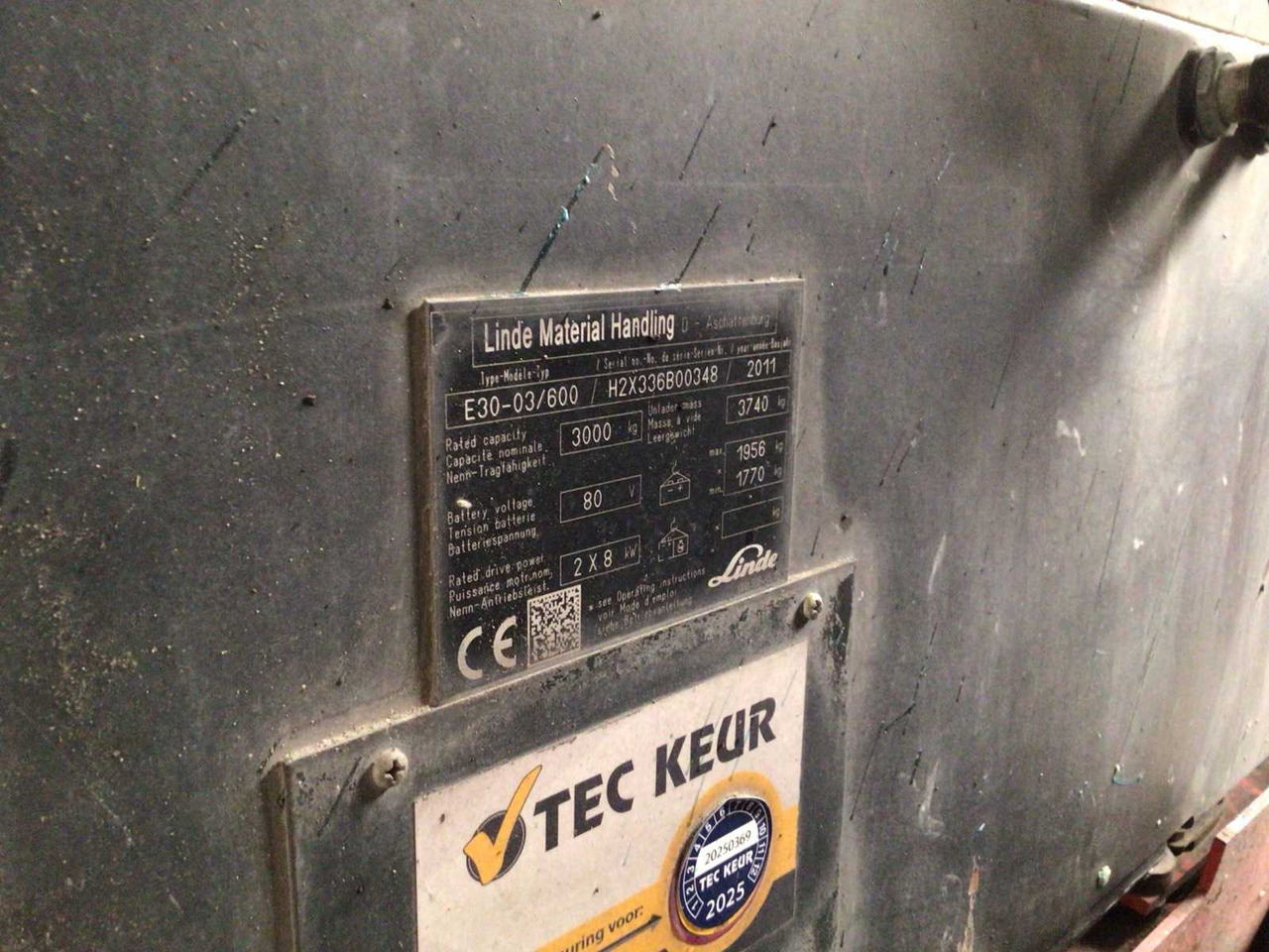 Empilhadeira 2011 LINDE E30-03/600 FORKLIFT: foto 19