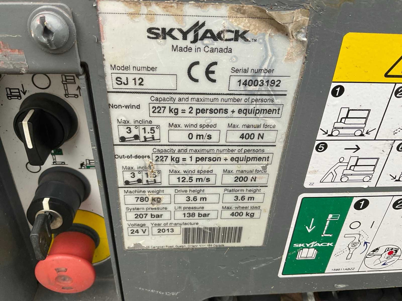 2013 SKYJACK SJ 12 AERIAL PLATFORM - Plataforma aérea: foto 5 2013 SKYJACK SJ 12 AERIAL PLATFORM - Plataforma aérea: foto 5