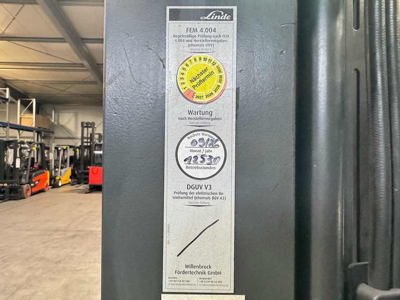 Empilhadeira 2020 SERVICE + UVV 09/2026 LINDE E14-02 EVO 1.400KG 3.+4.: foto 20 Empilhadeira 2020 SERVICE + UVV 09/2026 LINDE E14-02 EVO 1.400KG 3.+4.: foto 20