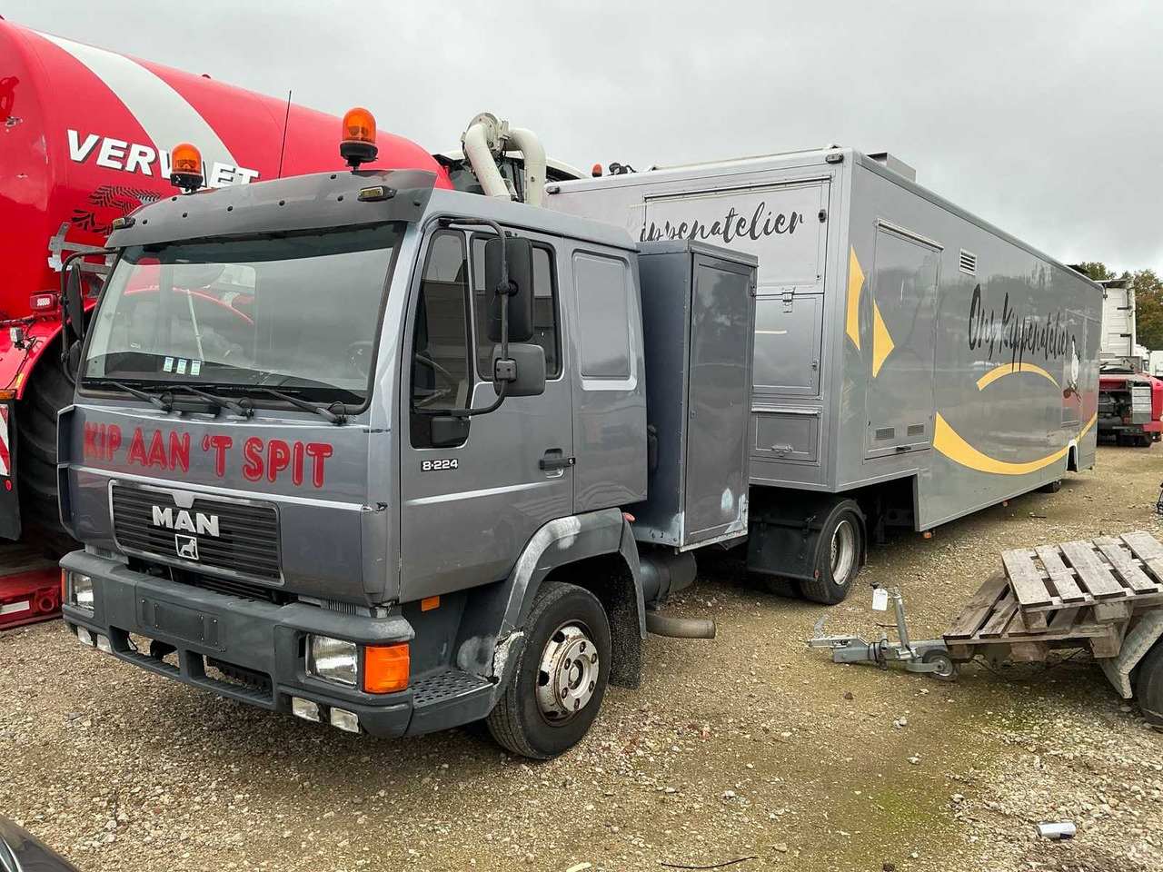 MAN 8-224 TRUCK WITH SEMI-TRAILER SALES - Caminhão: foto 1 MAN 8-224 TRUCK WITH SEMI-TRAILER SALES - Caminhão: foto 1