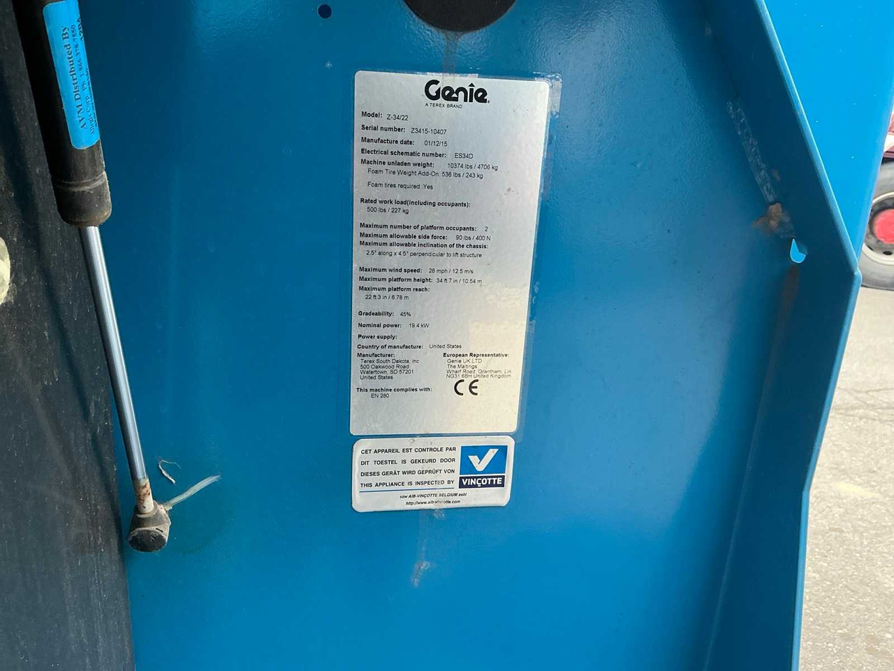 Plataforma aérea Genie Z34/22: foto 8