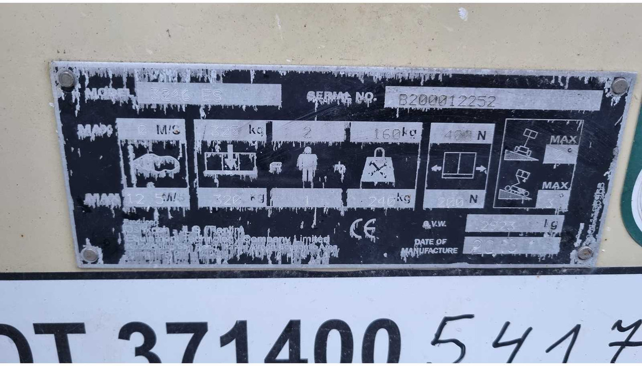 Plataforma aérea JLG - 3246ES - AERIAL WORK PLATFORMS - 2013 (ESN11813027): foto 13