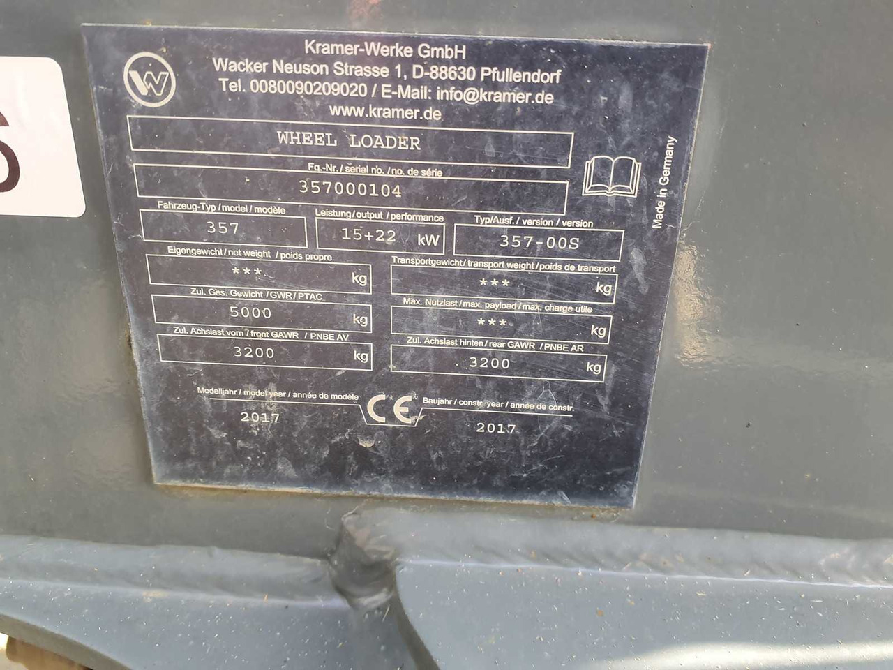 KRAMER 5055E KRAMER WHEEL LOADER ELECTRIC, WHEEL LOADER - Carregadeira de rodas: foto 3 KRAMER 5055E KRAMER WHEEL LOADER ELECTRIC, WHEEL LOADER - Carregadeira de rodas: foto 3