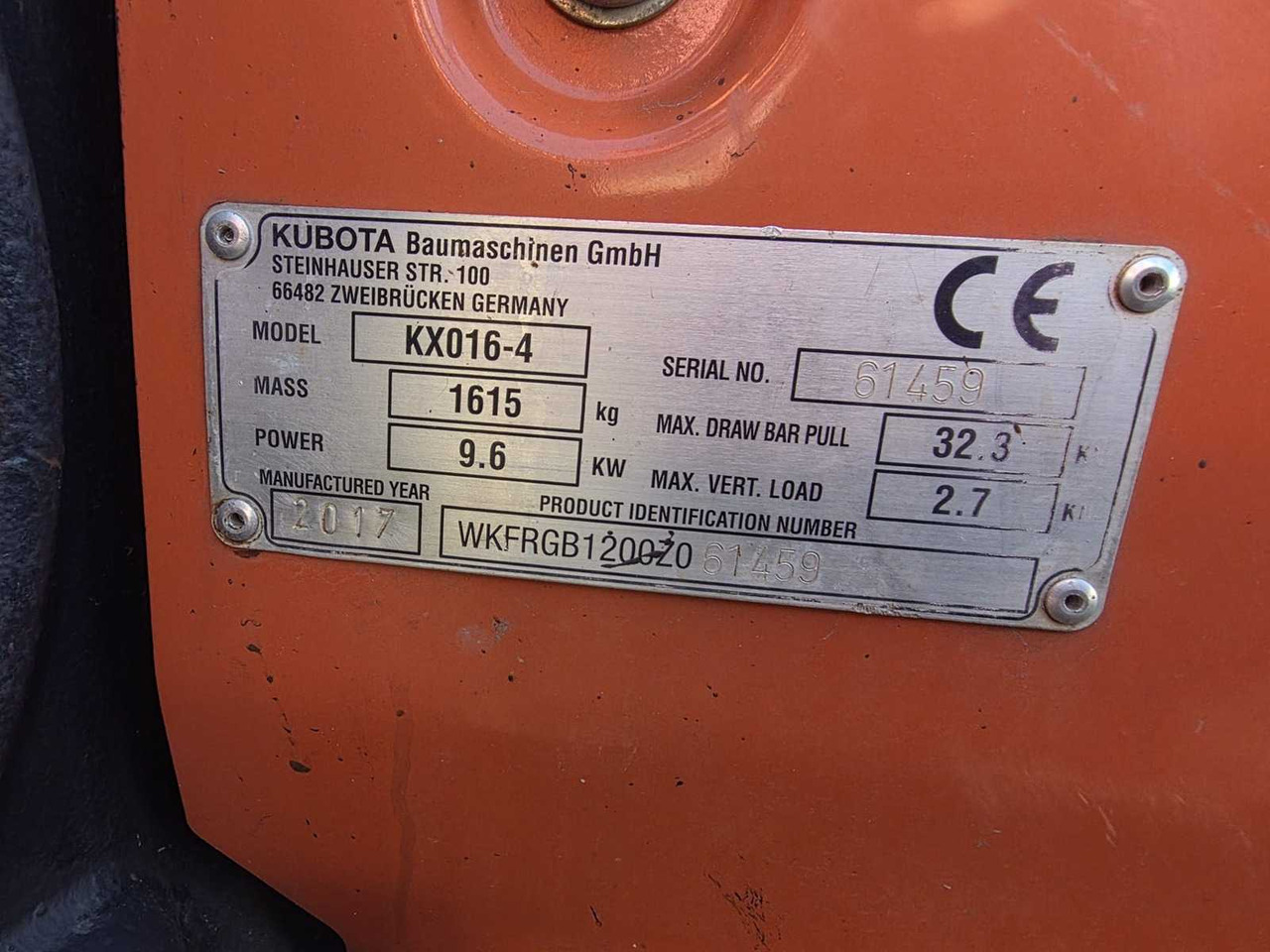 KUBOTA - KX016-4 - MINI-EXCAVATOR - 2016 - Mini escavadeira: foto 4 KUBOTA - KX016-4 - MINI-EXCAVATOR - 2016 - Mini escavadeira: foto 4