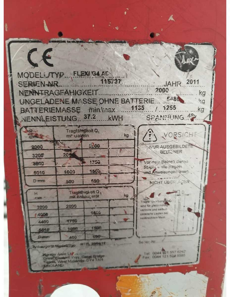 NARROW AISLE - FLEXIG4AC - FORKLIFT TRUCKS - 2011 - Empilhadeira: foto 4 NARROW AISLE - FLEXIG4AC - FORKLIFT TRUCKS - 2011 - Empilhadeira: foto 4
