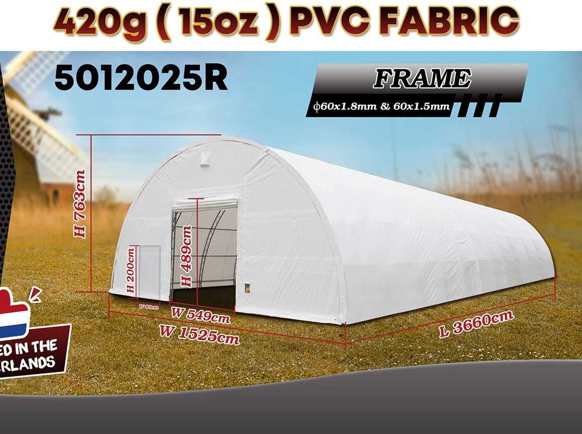 Rhino-Cross-Shelter 5012025R - 36,6x15,25x7,625 m - Depósito de armazenamento: foto 2 Rhino-Cross-Shelter 5012025R - 36,6x15,25x7,625 m - Depósito de armazenamento: foto 2