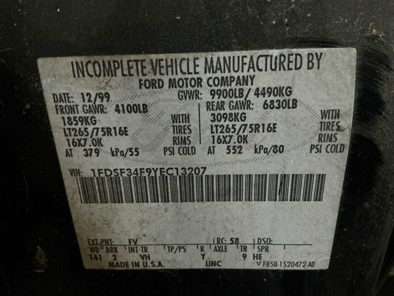 1999 FORD F-350 COMMERCIAL VEHICLE - Veículo comercial: foto 3 1999 FORD F-350 COMMERCIAL VEHICLE - Veículo comercial: foto 3