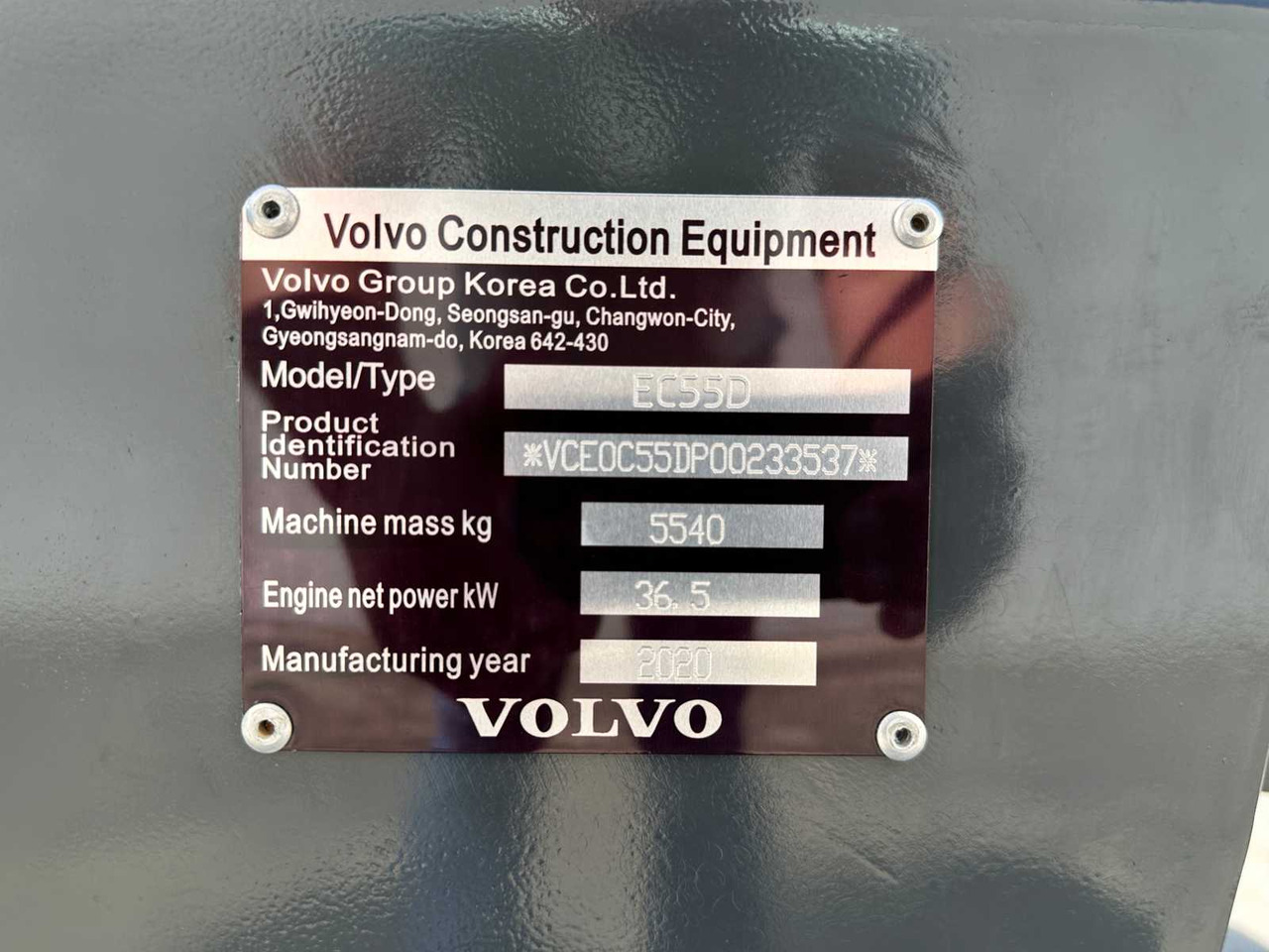 Escavadora de rastos Volvo EC55D: foto 42