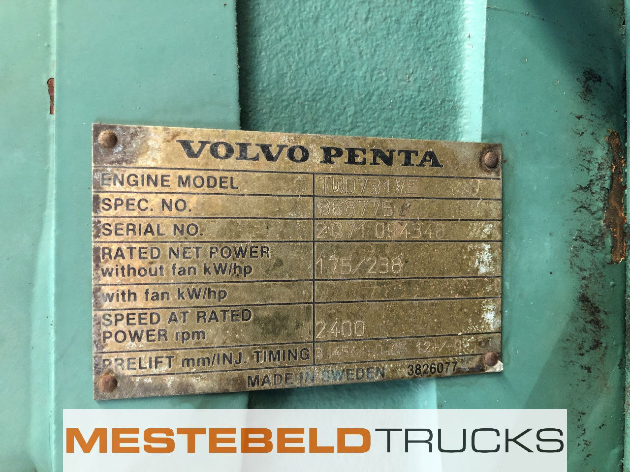 Volvo Penta Motor TWD 731 VE - Motor de Caminhão: foto 5 Volvo Penta Motor TWD 731 VE - Motor de Caminhão: foto 5