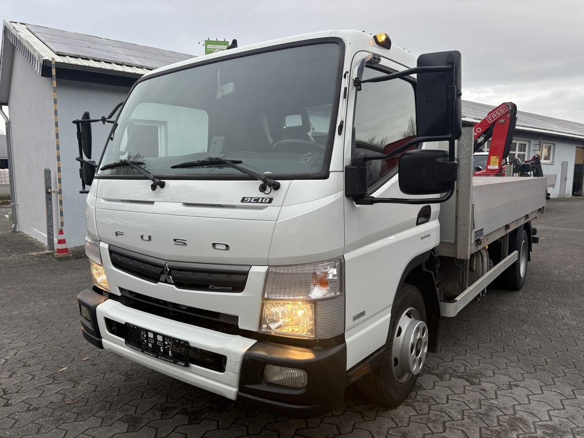 FUSO FUSO 9C18 Canter Pritsche 3.8m Kran 2x hydr. - Furgão caixa aberta: foto 2 FUSO FUSO 9C18 Canter Pritsche 3.8m Kran 2x hydr. - Furgão caixa aberta: foto 2