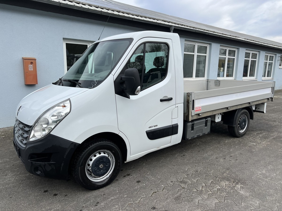 RENAULT Master L2 Tiefpritsche 3.3m Schutz AHK 1 Hd - Furgão caixa aberta: foto 1 RENAULT Master L2 Tiefpritsche 3.3m Schutz AHK 1 Hd - Furgão caixa aberta: foto 1