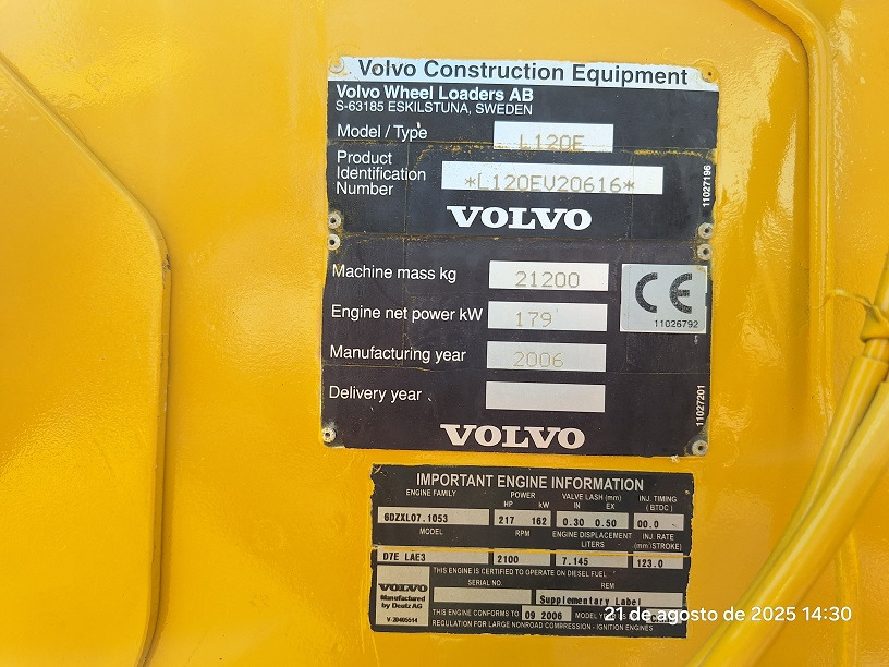 VOLVO L120E - Carregadeira de rodas: foto 5 VOLVO L120E - Carregadeira de rodas: foto 5